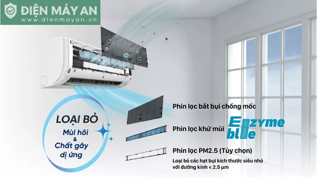 Điều Hòa Daikin Inverter 24000BTU 2 Chiều FTXM60XVMV